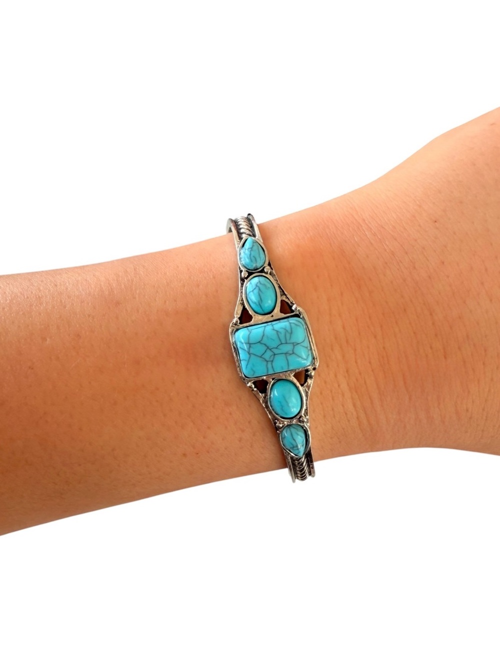 Silver & Turquoise Cuff Bracelet